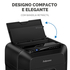 FELLOWES Destruidora MiniCorte AutoMax™ 80M, 80 Folhas, Cesto de 17 L, Destrói Agrafos, Clipes de Papel e Cartões de Crédito