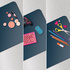 LEITZ Base de Secretária Grande, 40 x 80 cm, Azul