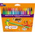 BIC Canetas de Feltro Kids, Ponta Média, 36 Cores Sortidas