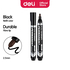 DELI Marcador de Tinta Permanente Every, Ponta Redonda 2,5 mm, Preto