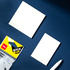 DELI Bloco de Notas Aderentes Sticky Notes, PET, 76 x 76 mm, 50 Folhas, Transparente