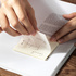 DELI Bloco de Notas Aderentes Sticky Notes, PET, 76 x 76 mm, 50 Folhas, Transparente
