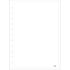 M by Staples Recarga para ARC Caderno Inteligente, A4, 50 Folhas, Liso, Branco